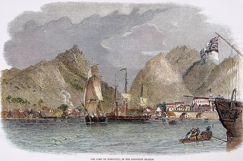 The Port of Honolulu, 1849
