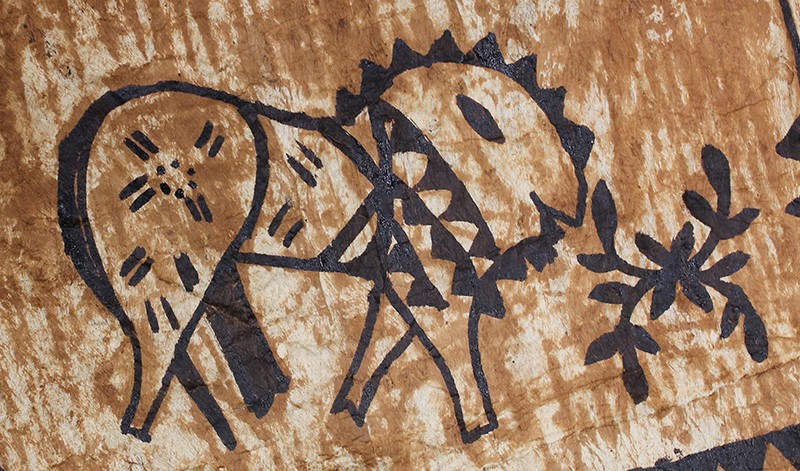 Skull/Head. Details about   Polynesian/ Samoan Bark Cloth Tonga Pacific island Tapa Ngatu art 