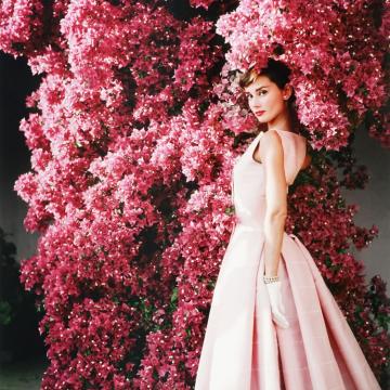 Audrey Hepburn with Flowers